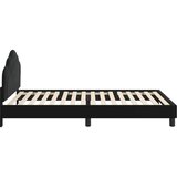  Otroški posteljni okvir z vznožjem Črna 80 x 200 cm Žamet, (5000104660) | Shoptok.si