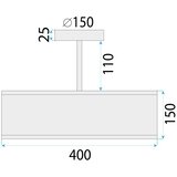 Toolight Lampa Viseća Black APP1581-3C | shoptok.hr