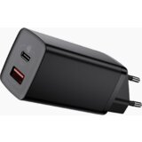 Baseus adapter hišni polnilec 220V Gun2Lite Quick Charge 65W vhod 1x USB A in 1x Type C - Original (EU Blister) črn Cene
