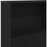  Glava kreveta s ormarićem Zidne Crni hrast 160 x 19 x 103,5 cm | shoptok.hr