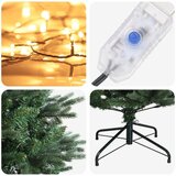  Umjetno božićno drvce s nogom 150 cm 150 LED lampica - Zelena 150 cm s LED svjetlima | shoptok.hr