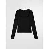 Sinsay Bluza s dugim rukavima i čipkom na dekolteu | shoptok.hr