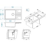 Alveus intermezzo 130 beige 780x480/200mm | ePonuda.com