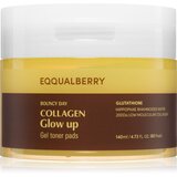 Eqqualberry Collagen Glow Up Gel Toner Pads blazinice natopljene tonerom za sjaj lica 60 kom | shoptok.hr
