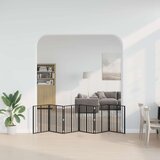 Pasja vrata 6 pcs Črna 60 x 80 cm Cinkana jeklena, (5000232780) | Shoptok.si
