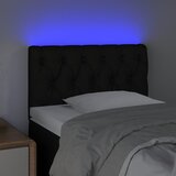  LED uzglavlje crno 80 x 7 x 78/88 cm od tkanine | Eponuda.ba