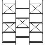  Polica Crni hrast 156 x 25 x 167 cm Konstruirano drvo | shoptok.hr