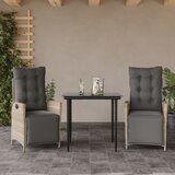  3-dijelni vrtni blagovaonski set svjetlosivi od poliratana | shoptok.hr