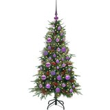 vidaXL Umetno Zložljivo Božično Drevo Zelena 120 cm PE in PVC | Shoptok.si