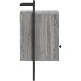  Noćni ormarići zidni 2 kom boja hrasta 40 x 30 x 61 cm drveni Siva | Shoptok.si
