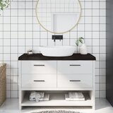 vidaXL Kupaonska radna ploča tamnosmeđa 120x40x(2-6) cm tretirano drvo | shoptok.hr