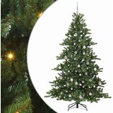  Umjetno božićno drvce s nogom Zelena 210 cm PVC i čelik | shoptok.hr