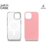 Just In Case 2u1 extra case mag mix plus paket pink za iphone 15 Cene
