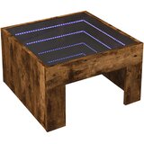  Stolić s beskonačnim LED svjetlima boja hrasta 50x50x30 cm | shoptok.hr