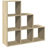 vidaXL Pregrada / regal za knjige 3 razina hrast 99x29x99 cm drveni | shoptok.hr