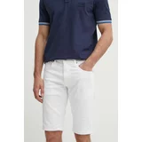 PepeJeans Jeans kratke hlače SLIM GYMDIGO SHORT moške, bela barva, PM801075TC3