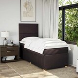  Krevet s oprugama i madracem tamnosmeđi 80x200 cm od tkanine | shoptok.hr