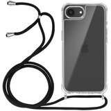 AVIZAR Ohišje za iPhone 16e Silikonsko odporno na udarce s pleteno vrvico, Prozorno, (5000013907) | Shoptok.si