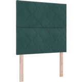 Box Spring Krevet s Madracem i Klupom Tamnozeleni 120x200 cm Baršun | shoptok.hr
