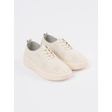 Sergio Leone Leather openwork shoes by light beige | ePonuda.com