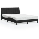  Krevet s madracem Hanko crni 140 x 190 cm baršunasti | shoptok.hr