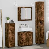  Set namještaja za kupaonicu s ladicama 4 pcs Dimljeni hrast | shoptok.hr