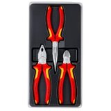 Knipex 3-dijelni set kombinovanih, sječica i špicastih kliješta VDE 00 20 12 | Eponuda.ba