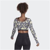 Adidas Majice s kratkimi rokavi W Hyglm Cro Aop Siva | Shoptok.si