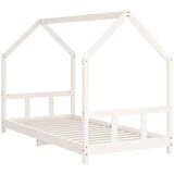  Otroški posteljni okvir bel 90x190 cm trdna borovina, (20916860) | Shoptok.si