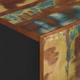 vidaXL Visoka omara s predalom 60x33x100 cm trden predelan les železo | Shoptok.si