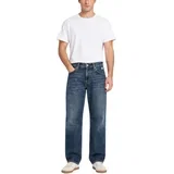 Jeans straight RSC002CT253259 Modra
