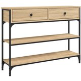 Maison Chic konzolna miza - miza ob steni sonoma hrast 100x25x75 cm inženirski les, (21785871) Cene