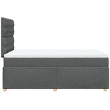  Krevet s oprugama i madracem tamnosivi 120 x 200 cm od tkanine | shoptok.hr