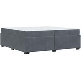  Krevetna konstrukcija Tamno siva 200 x 200 cm tkanina | shoptok.hr