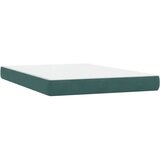 Box Spring krevet s madracem tamno zeleni 160x220 cm baršun | shoptok.hr
