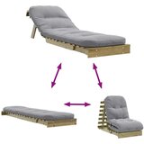  Futon na razvlačenje s madracem 60 x 206 x 11 cm od borovine | shoptok.hr