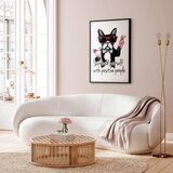  Plakat - Surround Yourself with Positive People 21x30 Crni okvir s margom | shoptok.hr