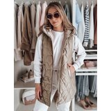 DStreet Kamizelka damska przejściowa pikowana GLITTI kamelowa | shoptok.hr