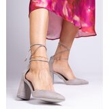 D/CEO marka niezdefiniowana Gray classic pumps made of eco-suede Kaya | ePonuda.com