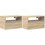 Zidni noćni ormarići 2 kom sonoma hrast 45x26x28,5 cm | shoptok.hr
