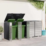  Skladištenje kanti za 3 kante Nehrđajući čelik Antracit | shoptok.hr