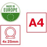 MAPA ULOŽNA 4RINGA-FI25MM/HRBAT-35MM A4 VIVIDA ESSELTE 14460 PLAVA | Shoptok.si