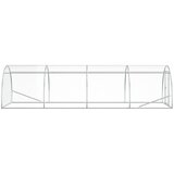  Kokošinjac Srebrna 400 x 150 x 100 cm Pocinčani čelik | shoptok.hr