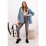 Kesi Włoski Women's quilted jacket with a hood denim | shoptok.hr