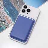 Torbica Leather Magsafe Pocket za iPhone 14 ljubicasta