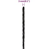  Radno uže crni 3 mm 25 m od polipropilena | shoptok.hr