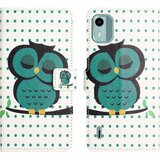 INORCO Usnjena torbica za telefon s tiskanjem vzorcev za Nokia C12 4G/C12 Pro/C12 Plus, ovitek za denarnico s stojalom, (22036519) Cene