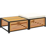  Vrtni stol s tabureom od masivnog bagremovog drva | shoptok.hr