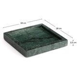 Kave Home Marmorni dekorativni pladenj 18x18 cm Serela – | Shoptok.si