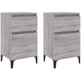 Maison Chic Dvo delni komplet Nočne omarice - Nočne mize siva sonoma 40x35x70 cm, (21688638) Cene